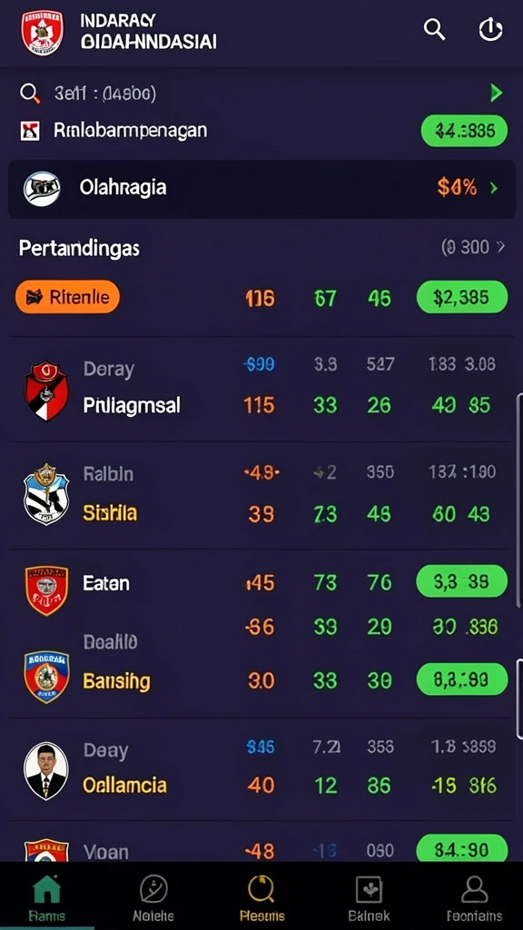 Tampilan antarmuka utama aplikasi 678LUCK.