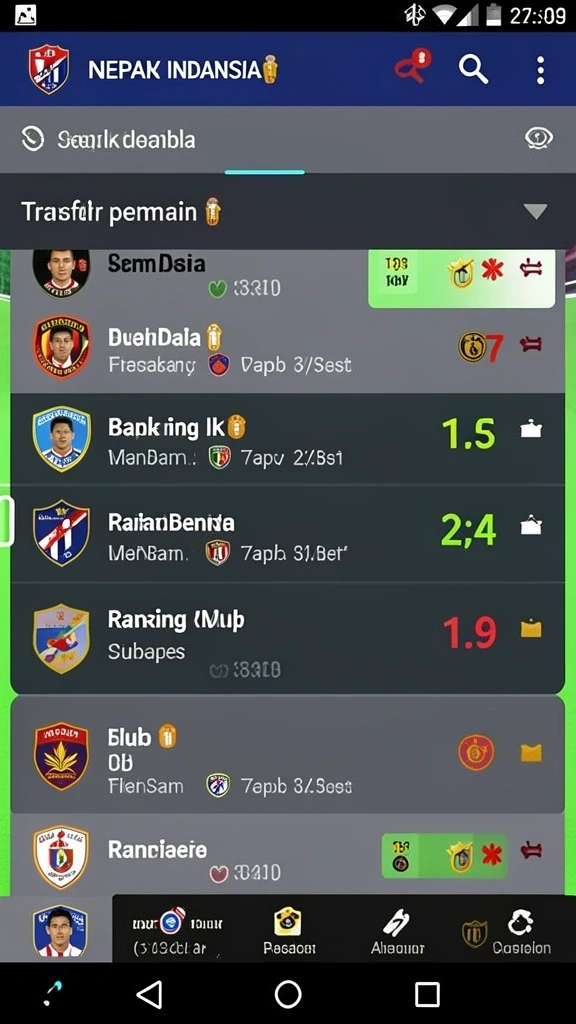 Menu permainan dengan pilihan mode yang lengkap.