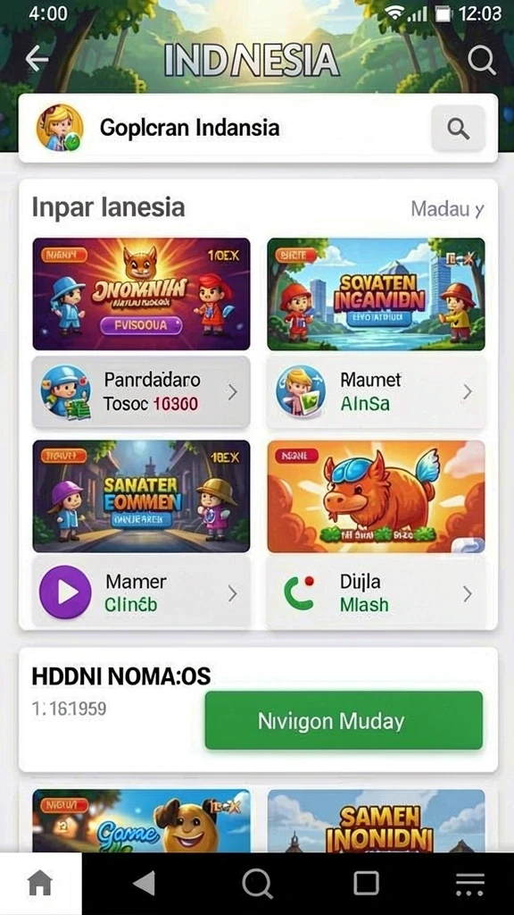 Tampilan antarmuka yang user-friendly.