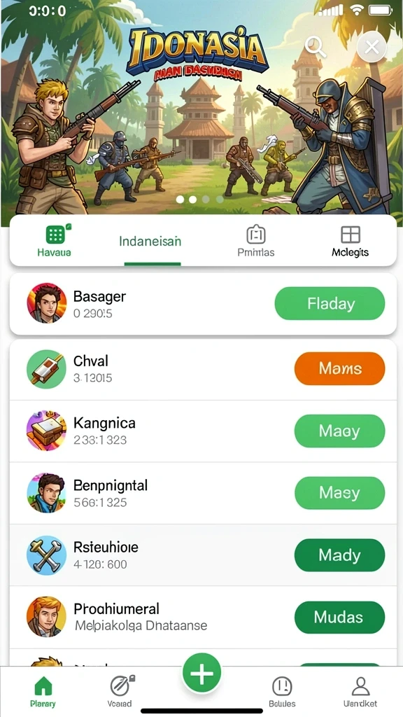 Tampilan antarmuka aplikasi yang menarik dan mudah digunakan.
