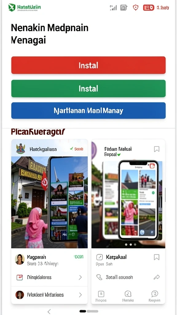 Menu interaksi sosial yang mudah digunakan.