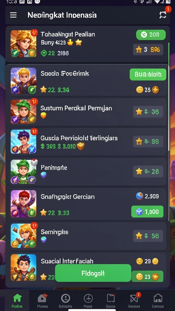 Karakter-karakter unik dengan kemampuan spesial.