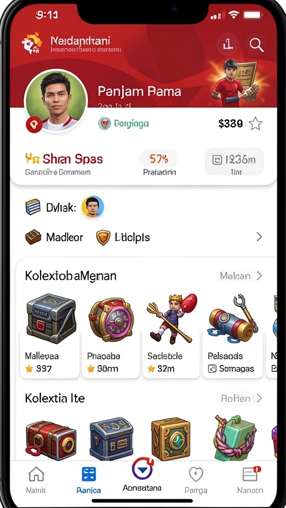 Fitur turnamen yang seru dengan hadiah menarik.