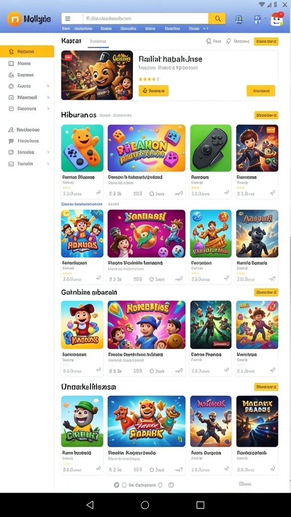Screenshot menunjukkan karakter dalam pertempuran epik.