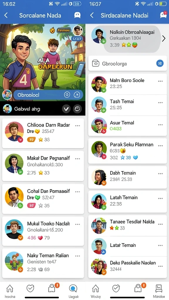 Tampilan level yang penuh warna dan detail.