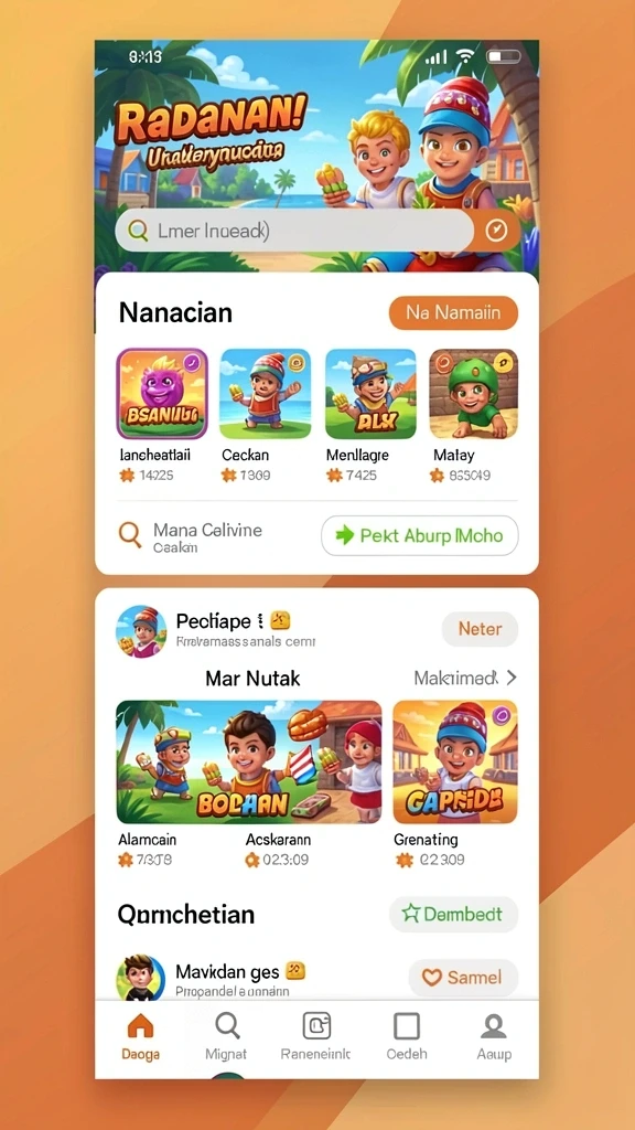 Tangkapan layar memperlihatkan antarmuka user-friendly dan gameplay yang adiktif.