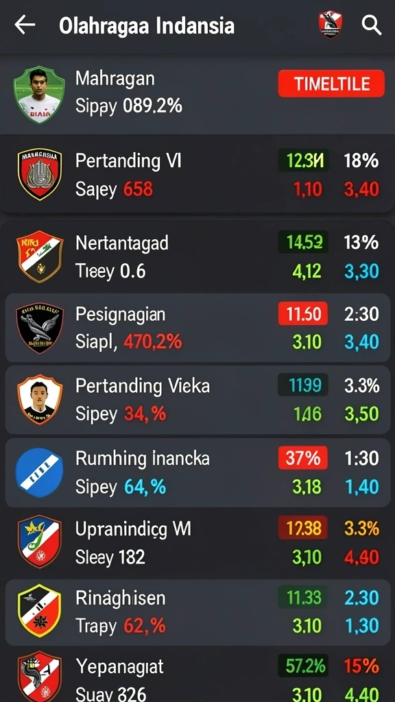 Menampilkan variasi karakter yang dapat dimainkan.