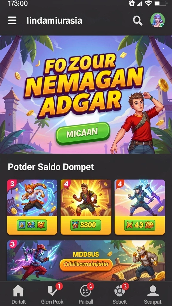 Karakter unik yang dapat dipilih.