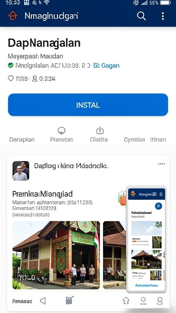 Tampilan antarmuka yang modern dan menarik.