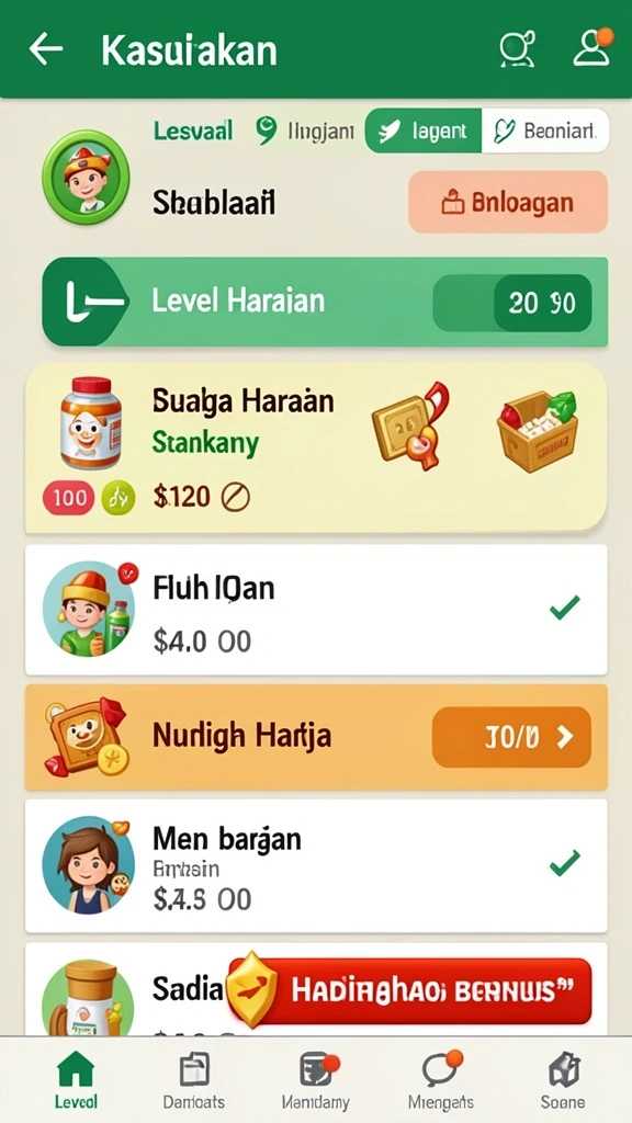 Tampilan antarmuka pengguna yang menarik dan intuitif.