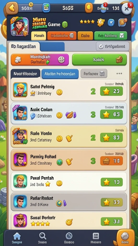 Beragam permainan yang siap dimainkan kapan saja.