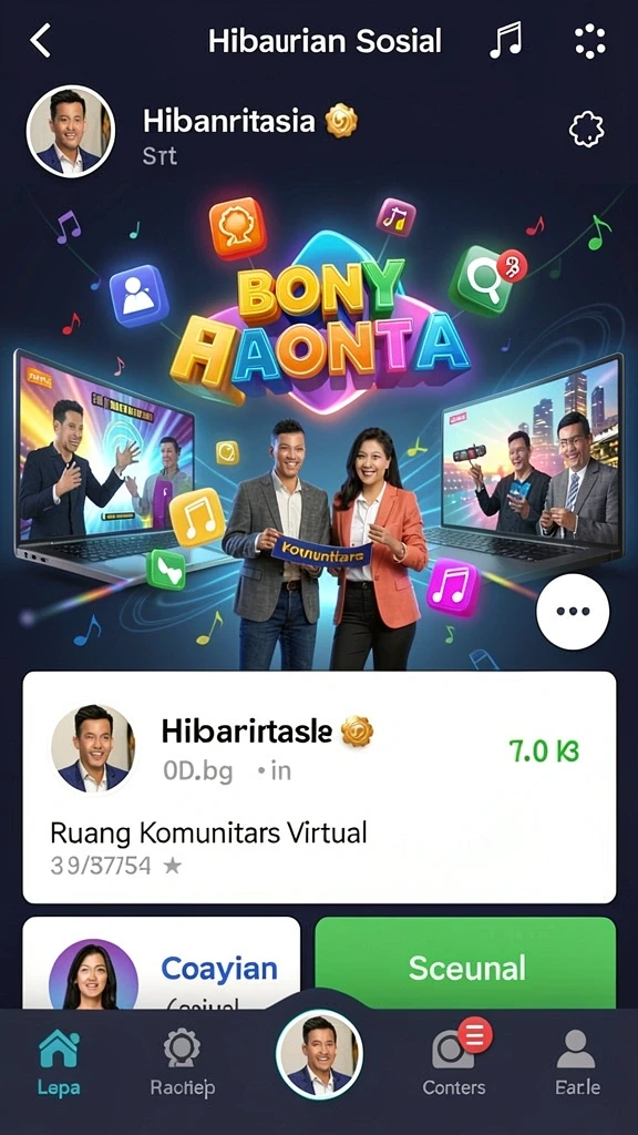 Antarmuka pengguna yang intuitif dan menarik.