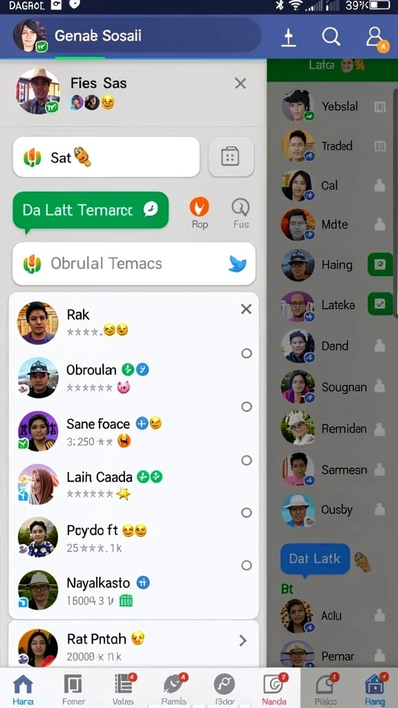 Koleksi berbagai jenis permainan menarik.