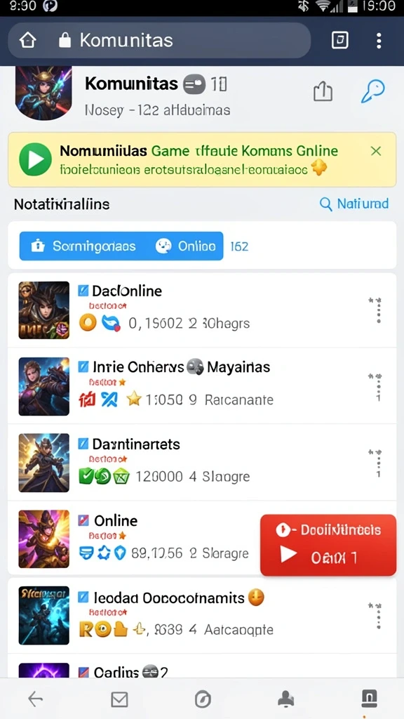 Tampilan grafis yang menarik dan berwarna.