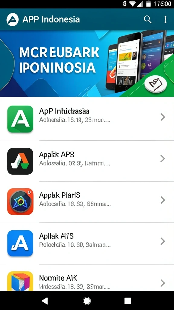 Tampilan home screen yang menarik dan mudah dipahami.