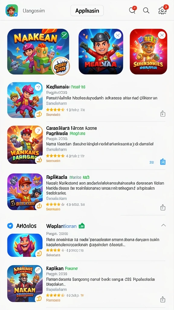 Tampilan antarmuka yang menarik dan user-friendly.