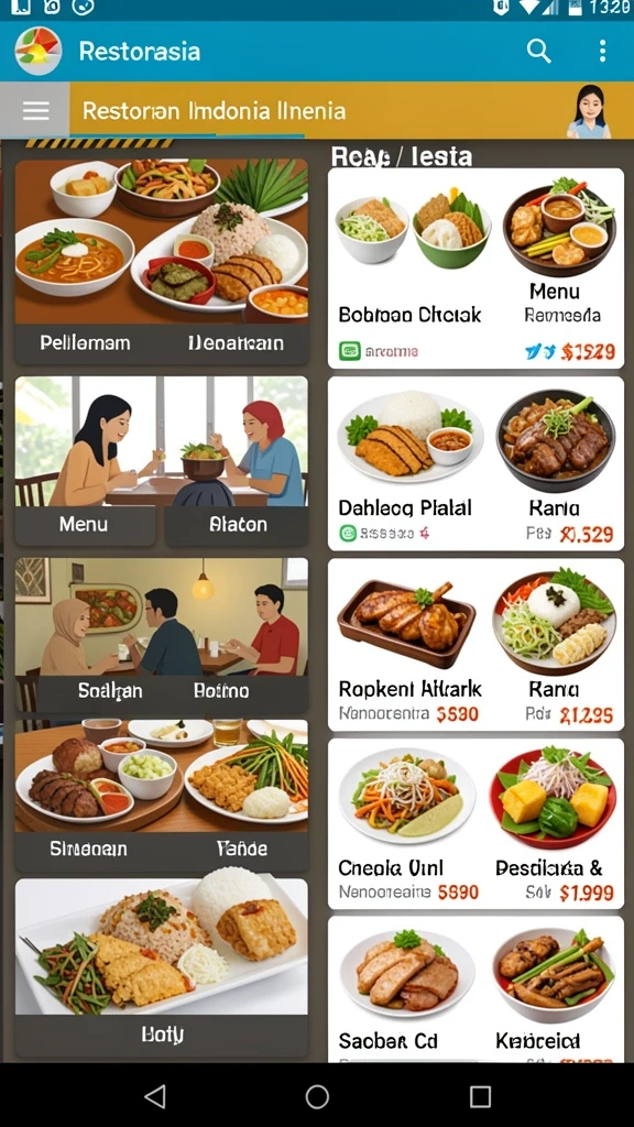 Tampilan antarmuka yang menarik dan user-friendly.