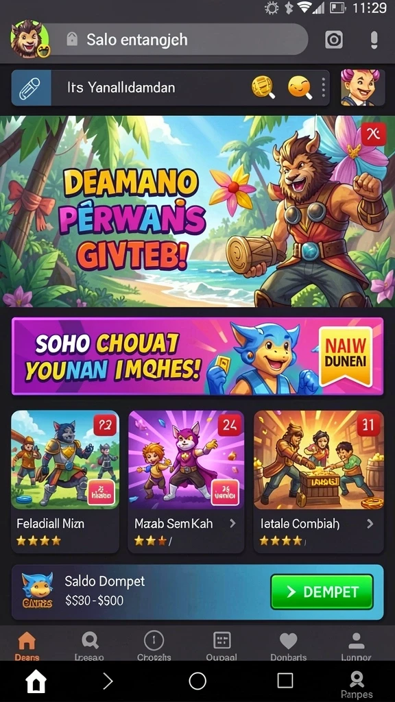 Tampilan antarmuka yang menarik dan mudah digunakan.