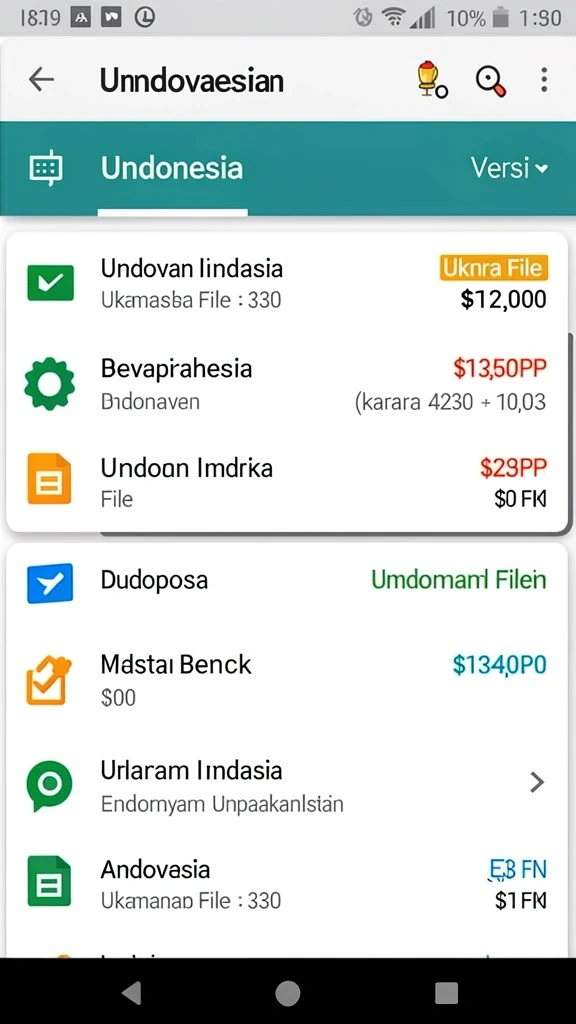 Tampilan antarmuka pengguna yang menarik dan modern.