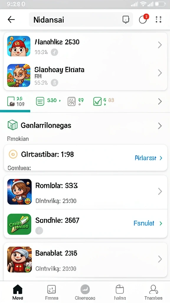 Tampilan utama yang menarik dan intuitif.