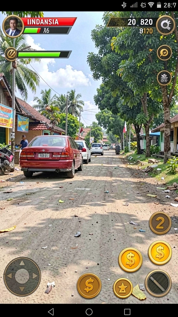 Tangkapan layar menampilkan grafis permainan yang memukau.